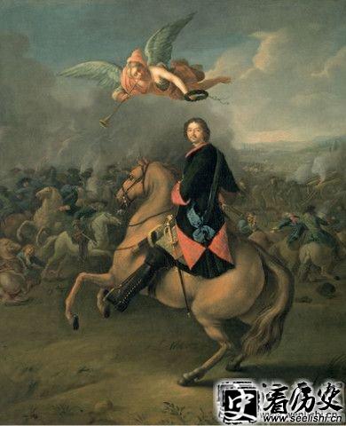 油画“马背上的彼得一世”