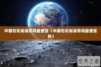 ​中国石化加油怎样最便宜（中国石化加油怎样最便宜的）