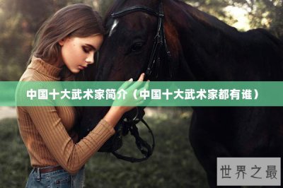 ​中国十大武术家简介（中国十大武术家都有谁）