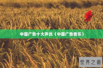 ​中国广告十大声优（中国广告音乐）
