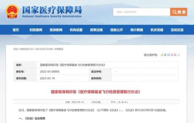 ​医保飞行检查的处罚案例 医保飞检自查自纠方案