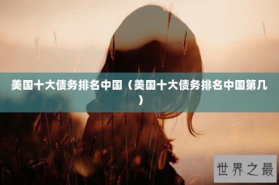 ​美国十大债务排名中国（美国十大债务排名中国第几）