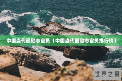 ​中国当代最励志官员（中国当代最励志官员排行榜）