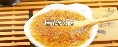 ​腌制的桂花怎么吃 紫菊糖桂花怎么吃