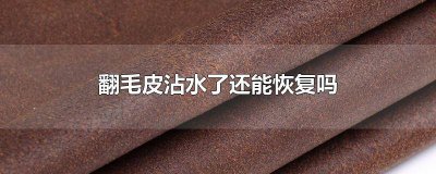 ​翻毛皮用水洗后怎么补救 翻毛皮沾水变色怎么办
