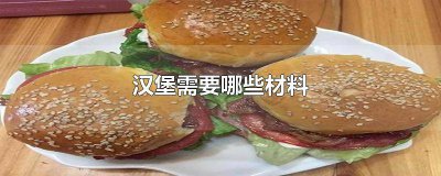 ​汉堡材料有什么成分 汉堡的用料有哪些