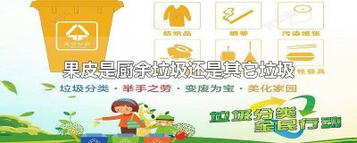 ​厨余垃圾包括果皮吗 果皮果壳属于厨余垃圾吗
