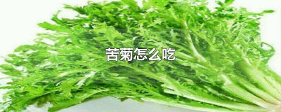​苦菊怎么吃好 苦菊上火还是去火