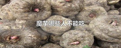 ​哪类人不能吃魔芋 什么样的人不能吃魔芋?