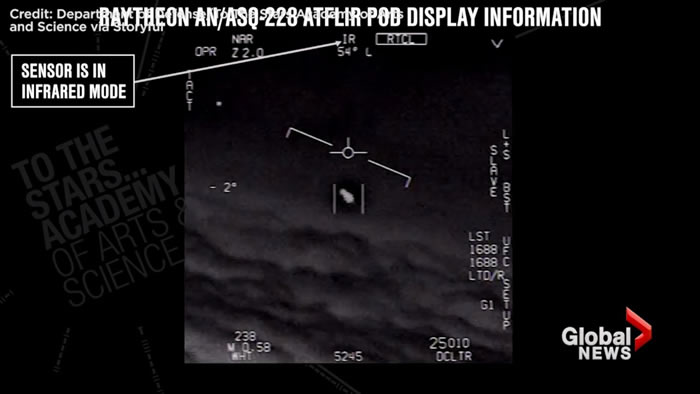 美国海军已证实飞行员拍到的UFO视频是真实的