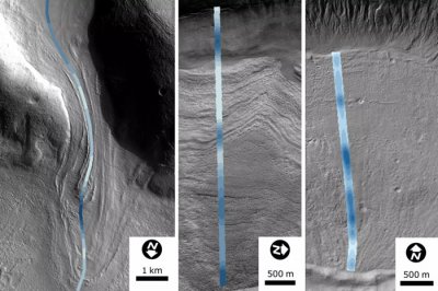 ​新研究显示在过去的3亿到8亿年间火星可能经历了多达20个冰期