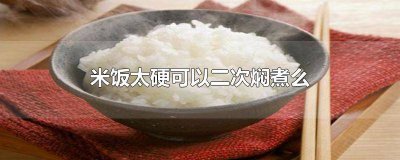​饭煮熟了可以再煮一次吗 蒸米饭水放多了可以再煮一次吗