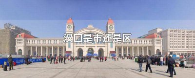 ​汉口现在是市还是区 武汉汉口是区还是市