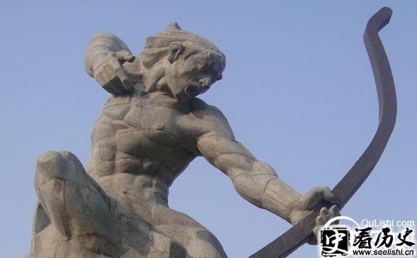 后羿雕像