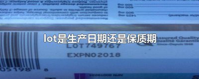 ​lot是生产日期还是保质期