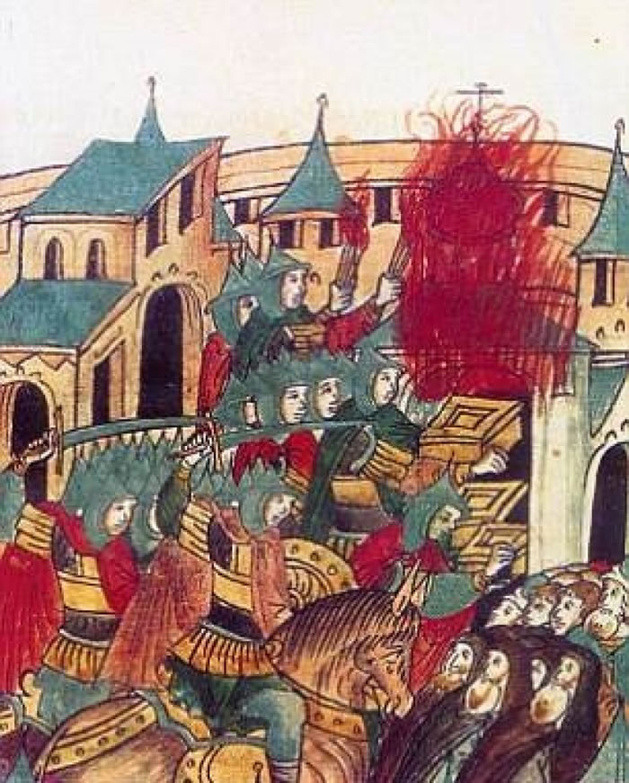 蒙古骑兵横扫欧亚,成功建立庞大帝国。