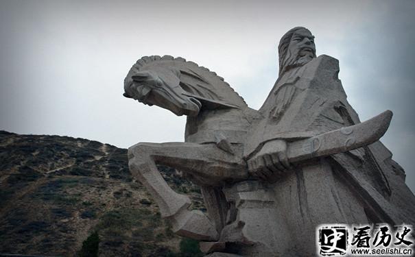 秃发乌孤雕像