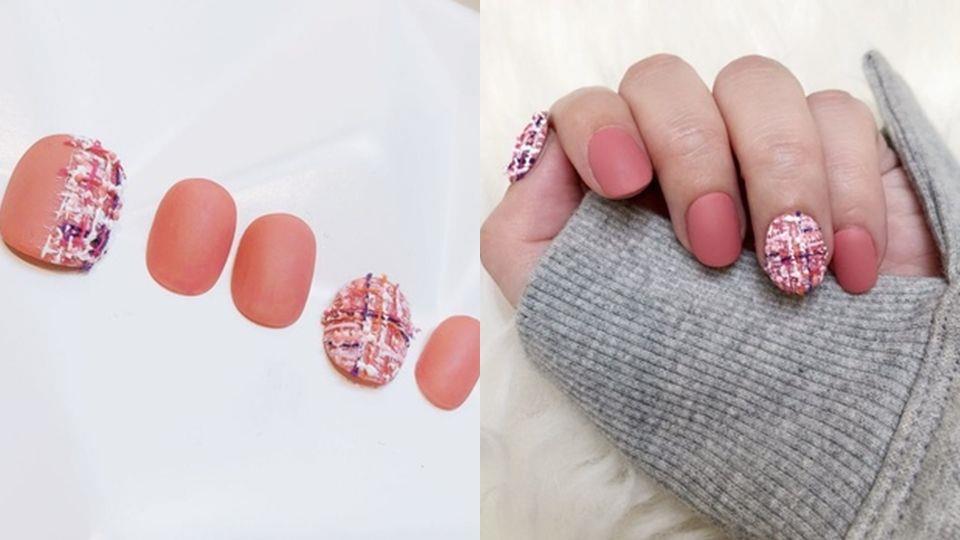 珊瑚橘色美甲图片 10款百搭显白珊瑚橘色美甲