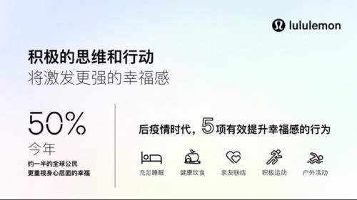 lululemon推出心悦十月主题活动 聚焦幸福感和好状态