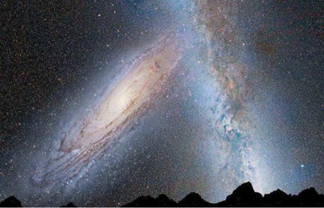 探秘银河系和仙女座星系什么时候相撞  1