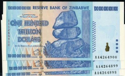 ​津巴布韦币最大面值:网友戏称冥币都不敢这么印