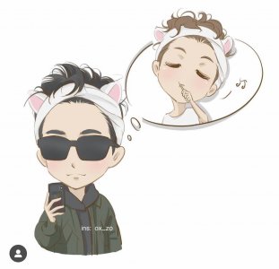 ​ins上一位网友画的戳爷和男友的日常