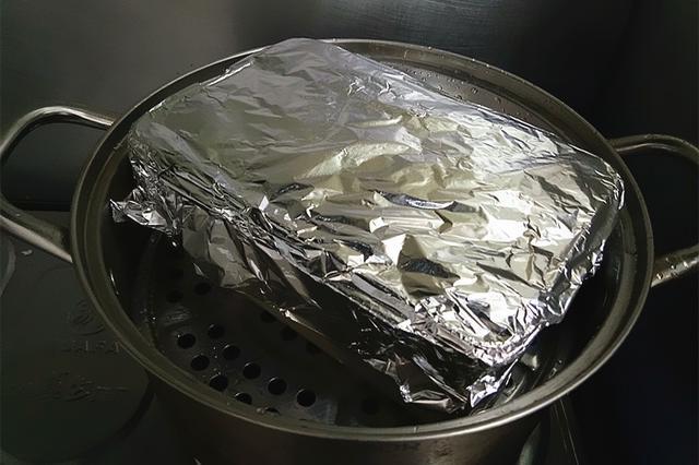 天津街头小吃之江米切糕，层次分明，软糯香甜，做法太简单了