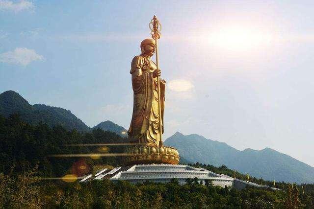 中国最大地藏菩萨:总耗资15亿打造,高155米重1000余吨