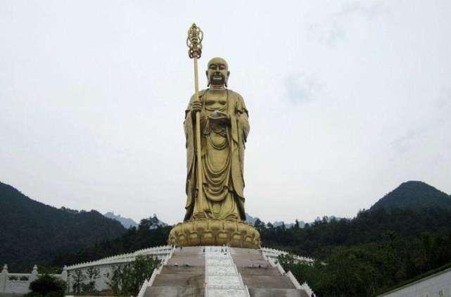 中国最大地藏菩萨:总耗资15亿打造,高155米重1000余吨