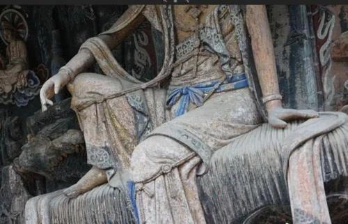 中国最美千年石刻观音，紫竹观音被誉为“东方的维纳斯”