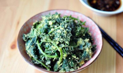 ​蒸地瓜叶的做法