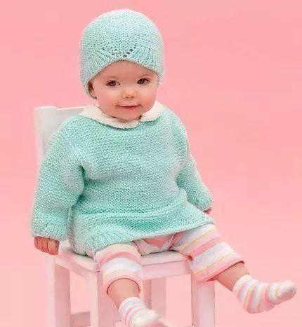 分享24款婴幼儿毛衣,爱心牌毛衣织起来,附图解教程