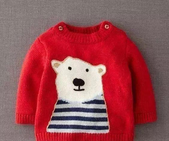 分享24款婴幼儿毛衣,爱心牌毛衣织起来,附图解教程