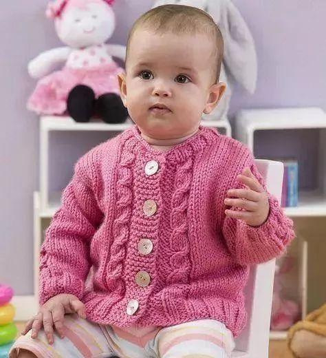 分享24款婴幼儿毛衣,爱心牌毛衣织起来,附图解教程