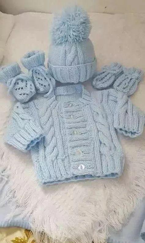 分享24款婴幼儿毛衣,爱心牌毛衣织起来,附图解教程