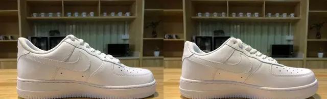 Nike AIR FORCE 1 空军一号纯白 真假对比