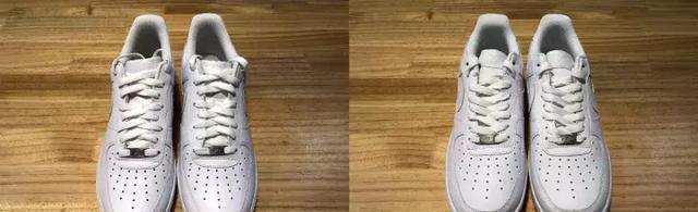 Nike AIR FORCE 1 空军一号纯白 真假对比