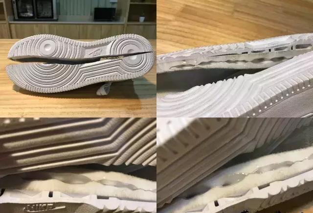 Nike AIR FORCE 1 空军一号纯白 真假对比