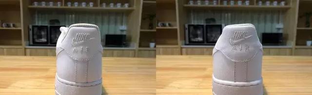 Nike AIR FORCE 1 空军一号纯白 真假对比