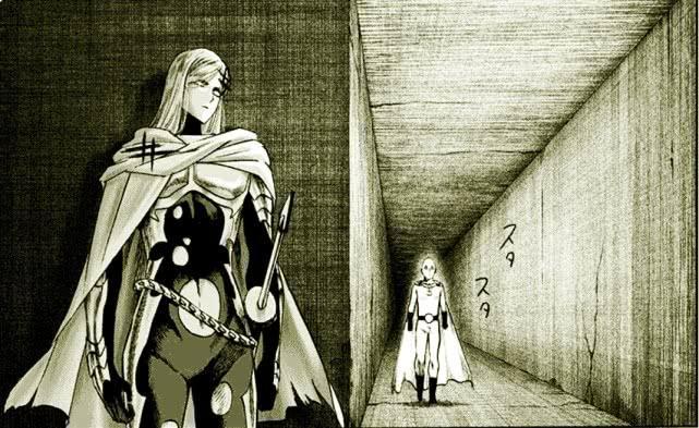 一拳超人157话：闪光vs琦玉，琦玉送给闪光外号怪人刘海大婶