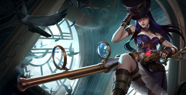 英雄联盟,狙击手皮城女警凯特琳玩法分析!!