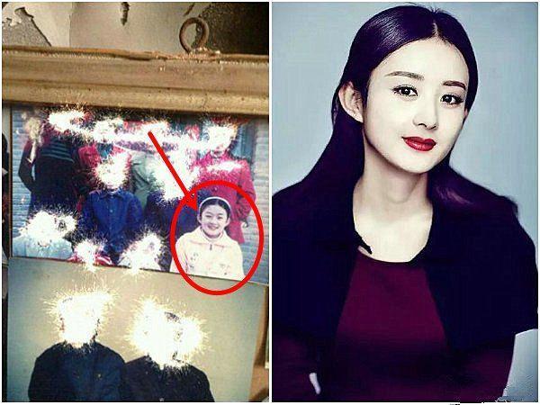 赵丽颖和家人的合照，弟媳妇一脸不开心：难道是因为姐姐太美？