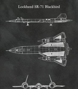 ​战机图鉴SR-71黑鸟式侦察机