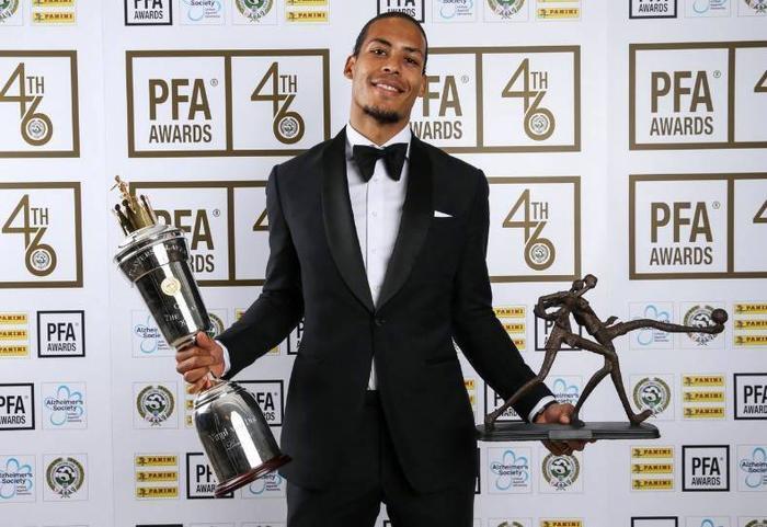 铁闸!范戴克当选PFA英超年度最佳球员