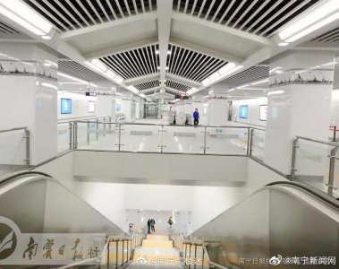 ​南宁地铁3号线车站颜值超高！站中有景景中有画……