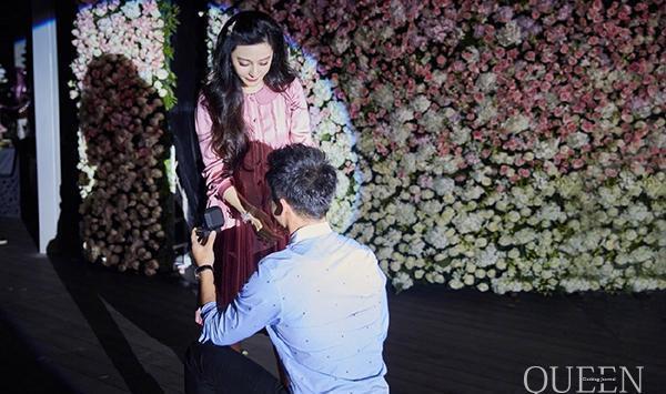 甜蜜轰炸，李晨求婚范冰冰成功，大黑牛终于抱得美人归！