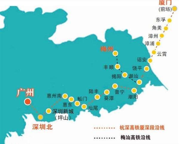 广东即将通车梅汕高铁，却只有122千米，设6站，意义大不大？