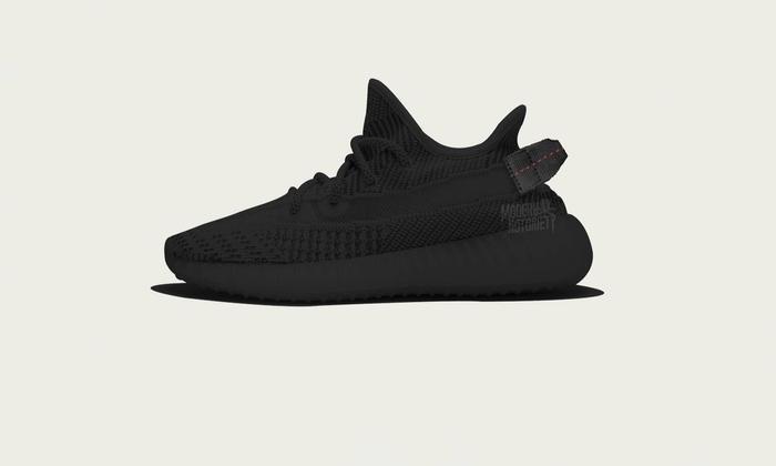 黑魂 YEEZY BOOST 350 V2 清晰实物有了，货量也曝光？？