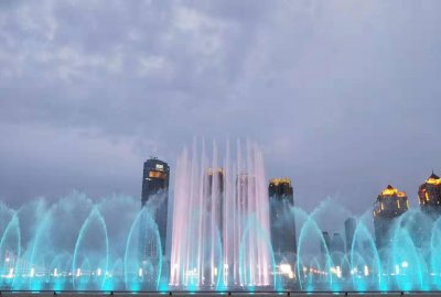 ​大连星海广场音乐喷泉