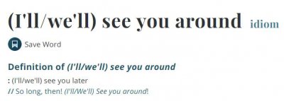 ​“后会有期”用英语怎么说